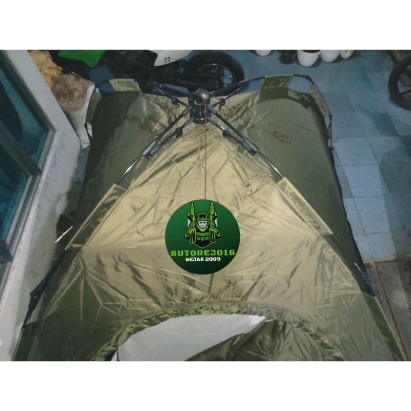 tenda perorangan parasit model dome kubah jatah asli militer tni