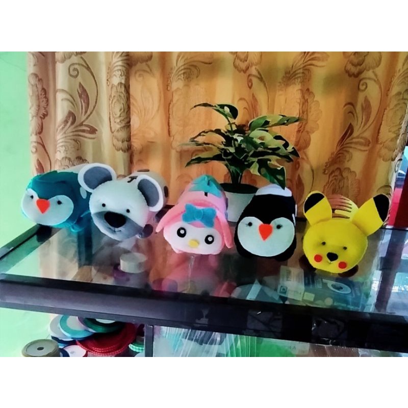 celengan karakter//celengan kain flanel//karakter unik kain flanel//celengan-2
