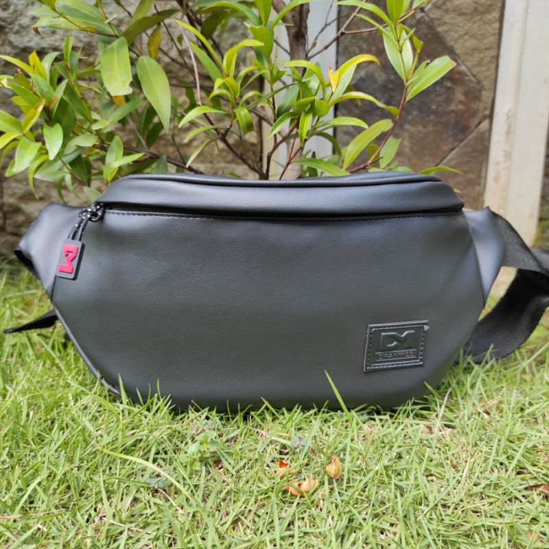 Original DM Tas Waist Bag Pria Tas Selempang Pria kulit  sintetis Tahan Air Hujan Paling Laris