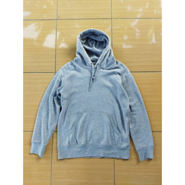 HOODIE UNIQLO ABU GREY MISTY SECOND MURAH