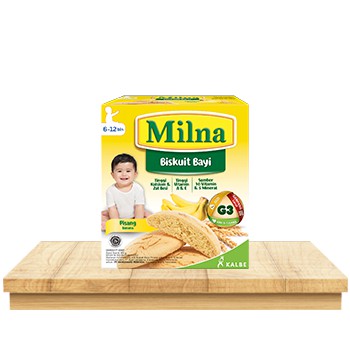 Milna Biskuit Bayi Makanan Cemilan Kering Usia 6 Bulan Kemasan 65 dan 130 Gram