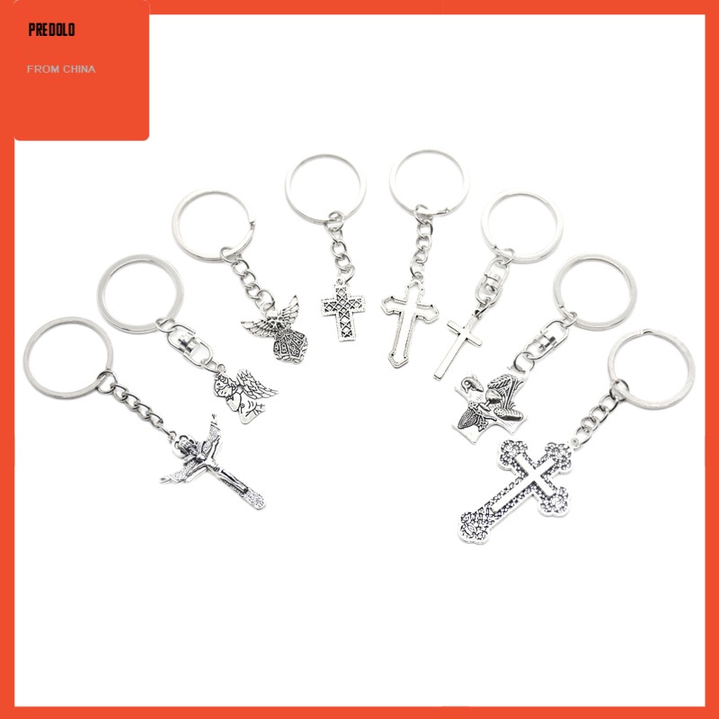 [In Stock] 8Pcs Mixed Crosses Charms Pendants Symbol Bulk Spiritual Fashion for Party