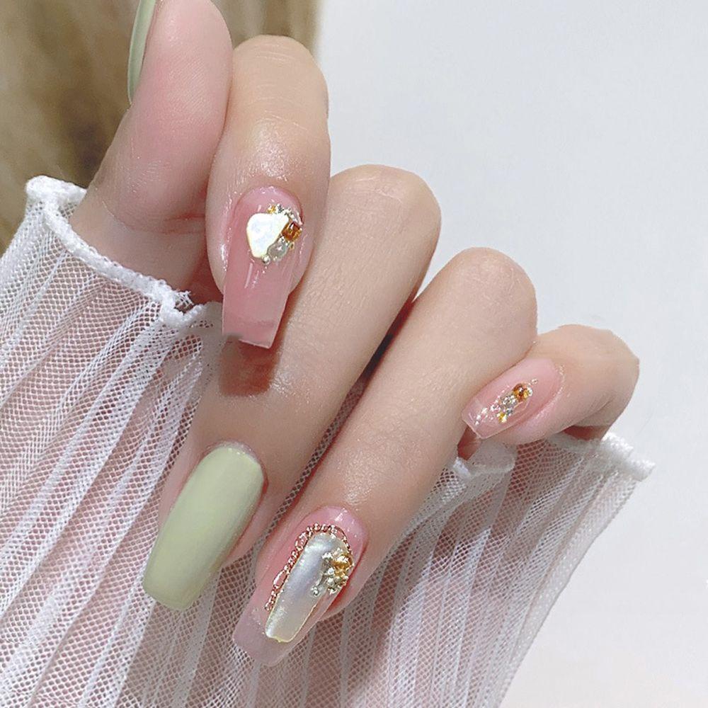 AUGUSTINA Agustina Abalone Shell Fragment Salon Shiny Women Manicure Tool DIY Paillette Aksesoris Paku Chams