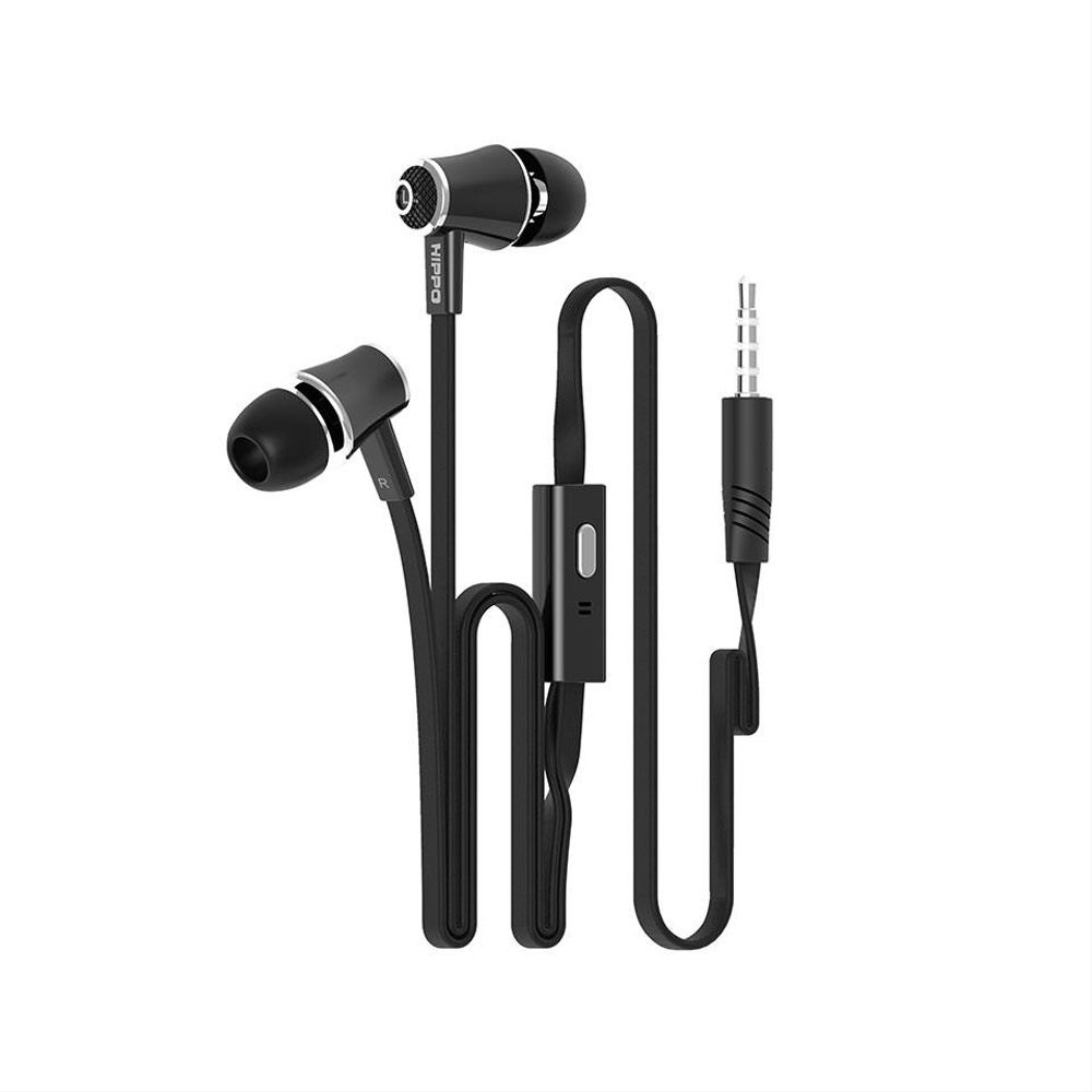 Headset Hippo HOP Super Bass Handsfree Earphone For XiaoMi Oppo Vivo Samsung Iphone Lenovo Asus Sony