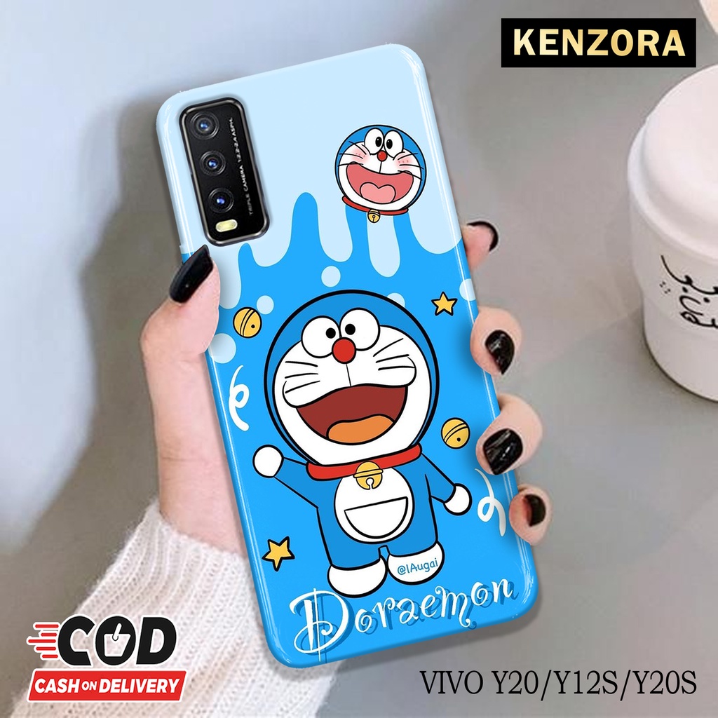 Kenzora Case VIVO Y12S/Y20/Y20S Fashion Case Kartun Doraemon Hardcase Softcase Kesing Cover Silicon Termurah