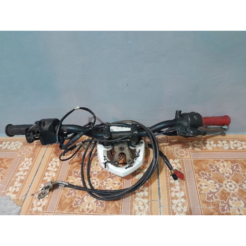 Stang stir set dudukan setang saklar kanan kiri X ride 115 old lama pertama original copotan