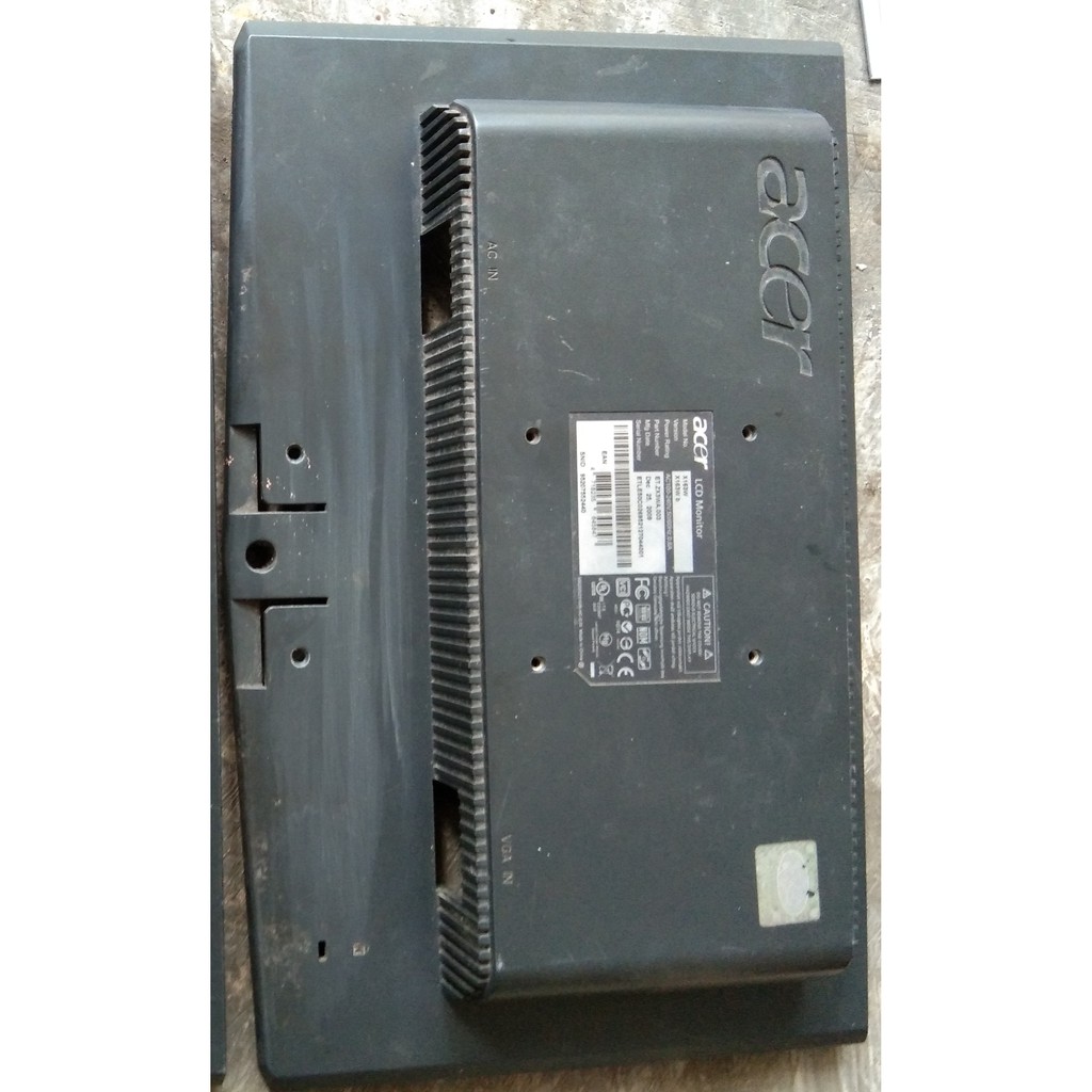 Casing depan belakang monitor acer x163w (bekas)