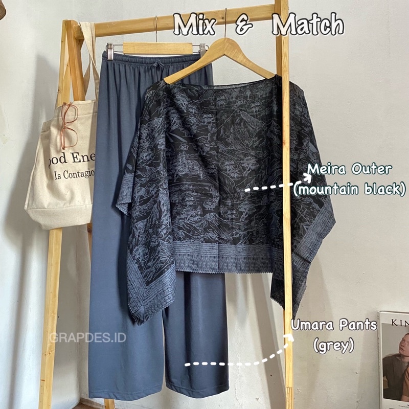 Meira Outer Kimono Scarft | Modifikasi dari Hijab | Outer tipis nerawang