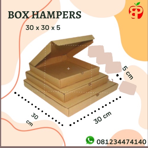 

[MIN 5 PCS] BOX HAMPERS 30x30x5