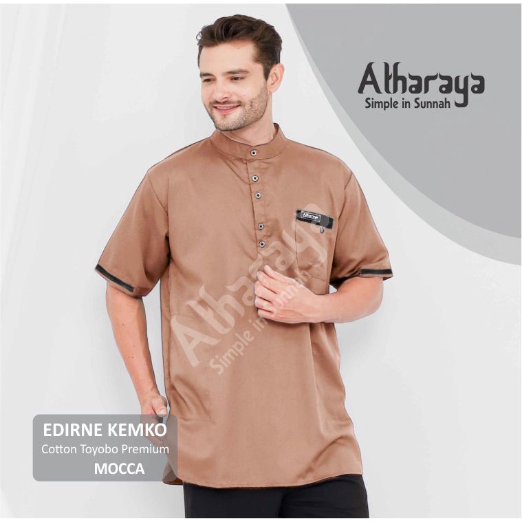 TERLARIS Baju Koko Kurta Lengan Pendek Premium By Atharaya