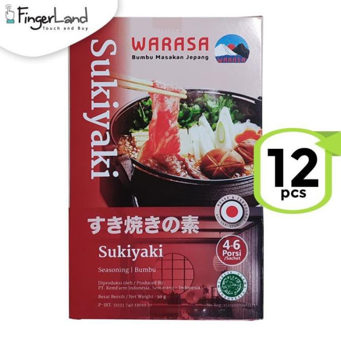 

READY BAYAR DITEMPAT Warasa Sukiyaki 50 Gr 100% Halal No MSG (12 Pcs) FREE ONGKIR Kode 1407