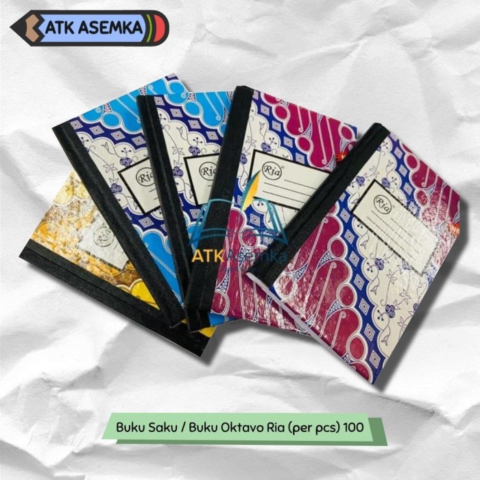 

Buku Saku / Buku Oktavo Ria (per pcs) 100 Atk