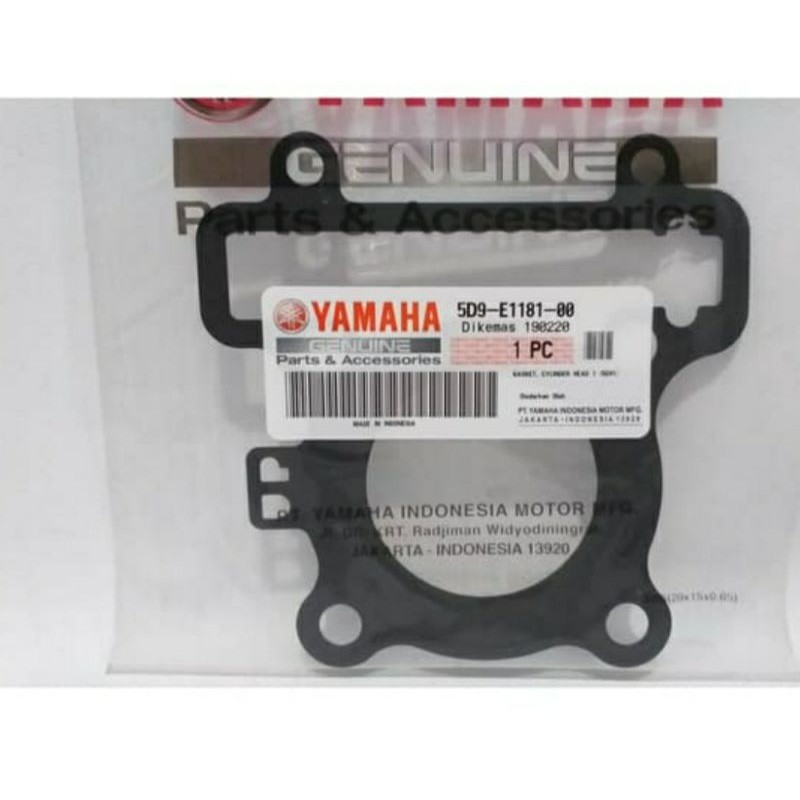 PAKING CYLINDER HEAD VEGA ZR JUPITER Z NEW ASLI ORI YAMAHA 5D9 E1181 00