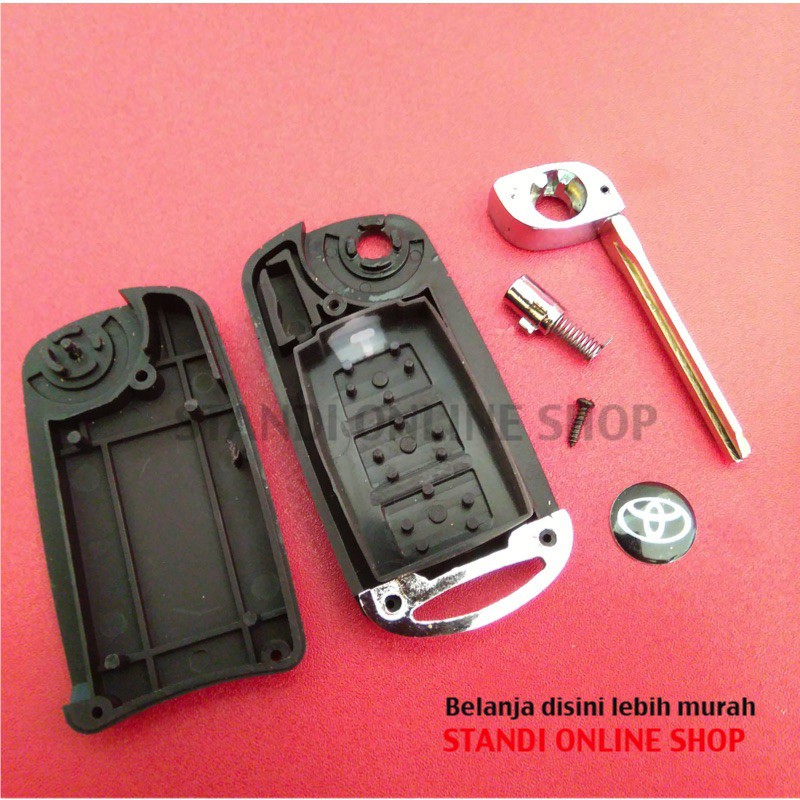 Casing Kunci Lipat Flip Key Rumah Kunci Toyota Avanza Veloz