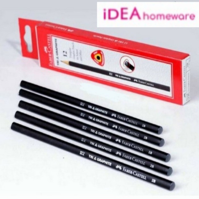 

Bagus Pensil Tulis 2B Faber Castell Tri Graphite Slim Triangular Dus 12 Pcs Trendi