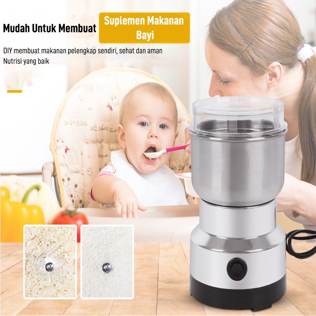 Alat Penggiling Biji - Bijian seperti Kopi/kacang/cabe Elektrik Model NW-8300 150W