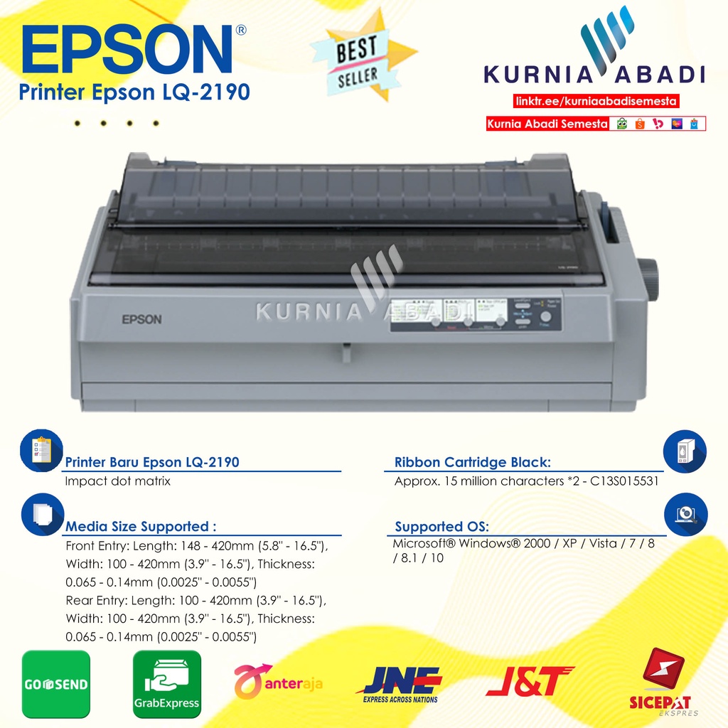 Epson 24-Pin Dot Matrix Printer LQ2190 Dot Matrix Printer