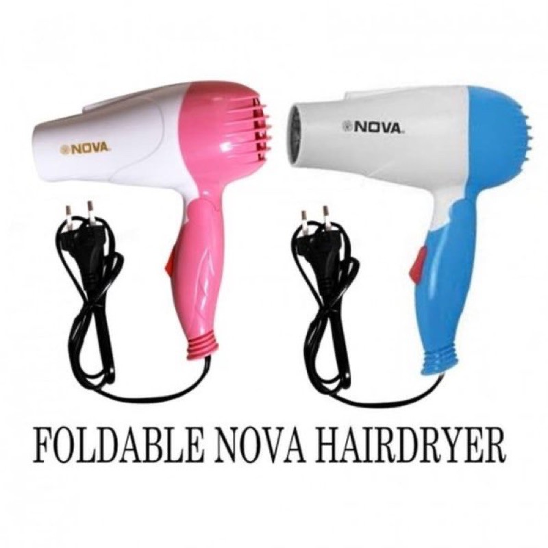 Hair Dryer NOVA - Alat Pengering Rambut Nova - Mini Hairdryer - WARNA RANDOM