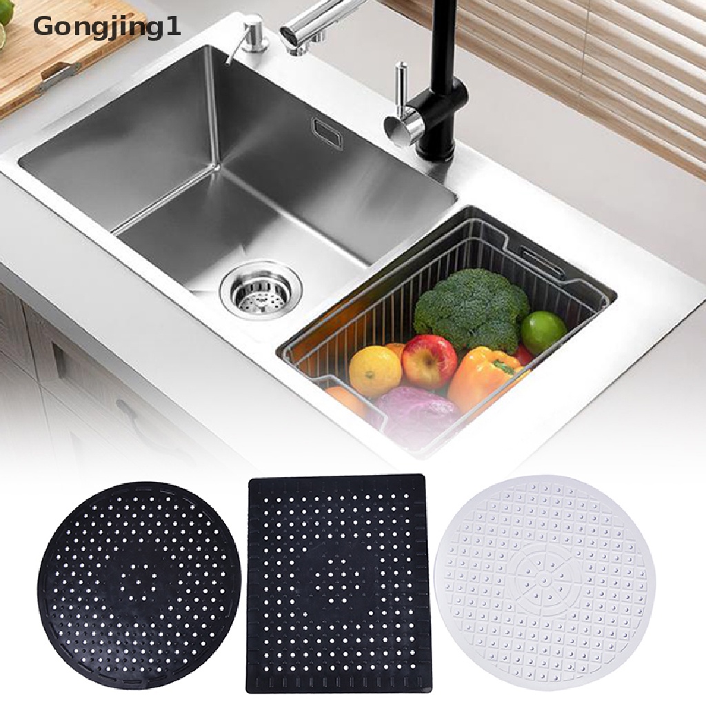 Gongjing1 Alas Pengering Piring Anti Slip Bahan Karet Untuk Dapur