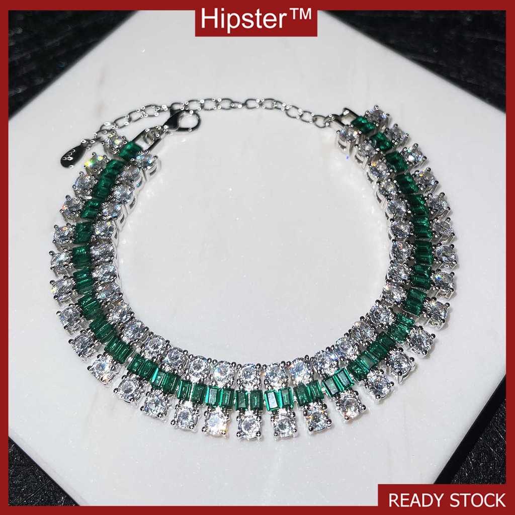 Fine Jewelry Customized Natural Emerald Bracelet Adjustable Bracelet
