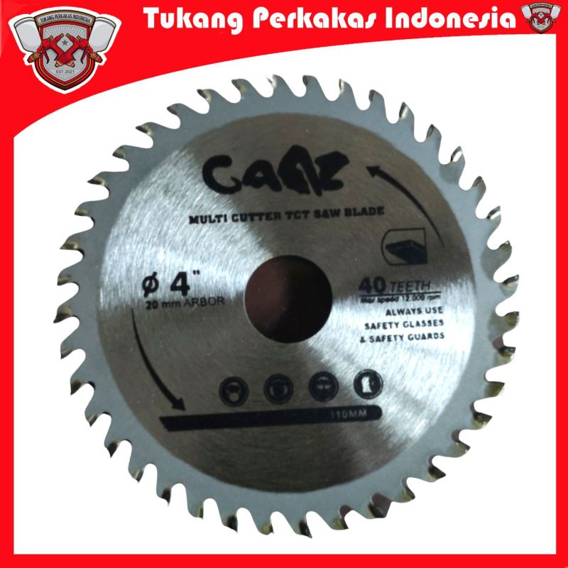 Mata Gergaji Potong kayu 4inch 40T multicutter saw blade