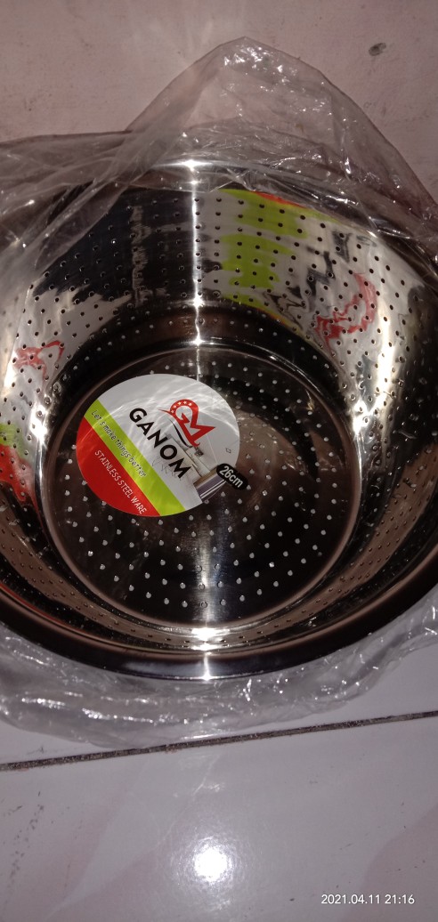 Sangku- Saringan - Tirisan Stainless