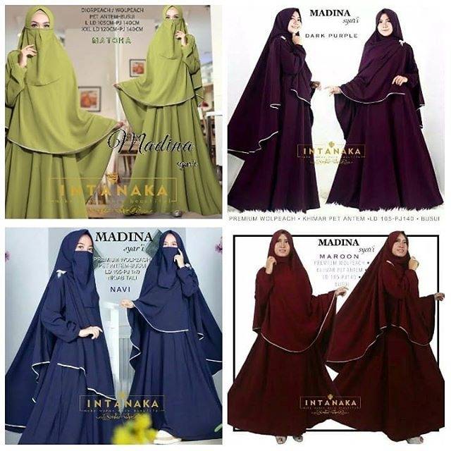 Gamis Syari Madina Madinah Syari Ori By Intanaka