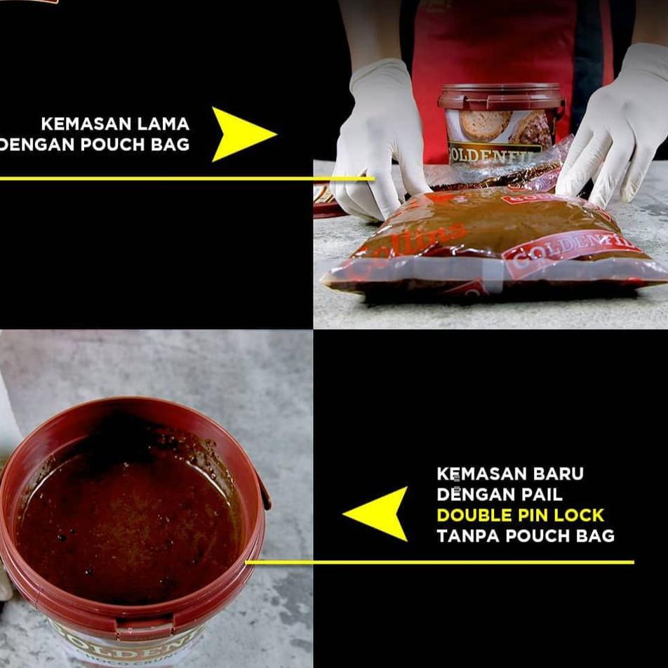 

HMAY Goldenfil Strawberry Jam 1kg - Selai Buah Strawberry 50% Serat Buah Barang Import