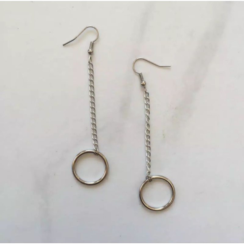 anting rantai/ chain earrings ring clip model vintage anti karat