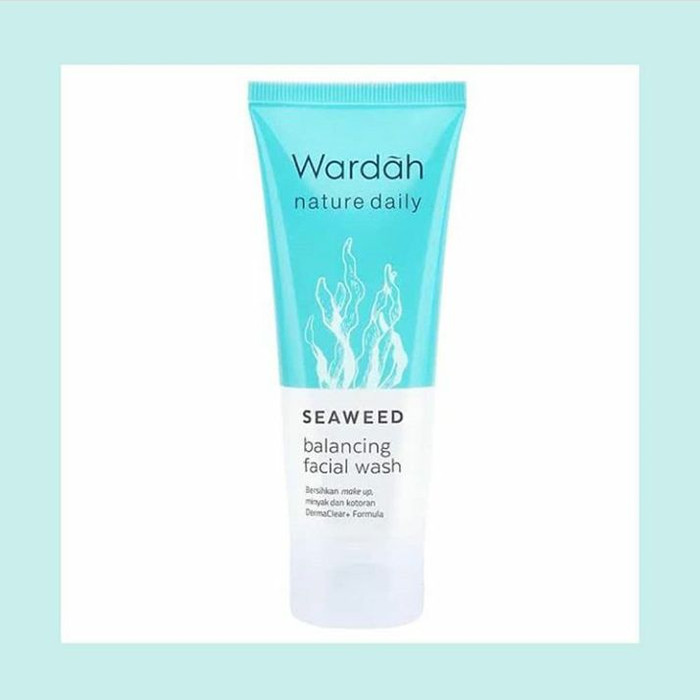 Wardah nature daily seaweed balancing facial wash 60ml