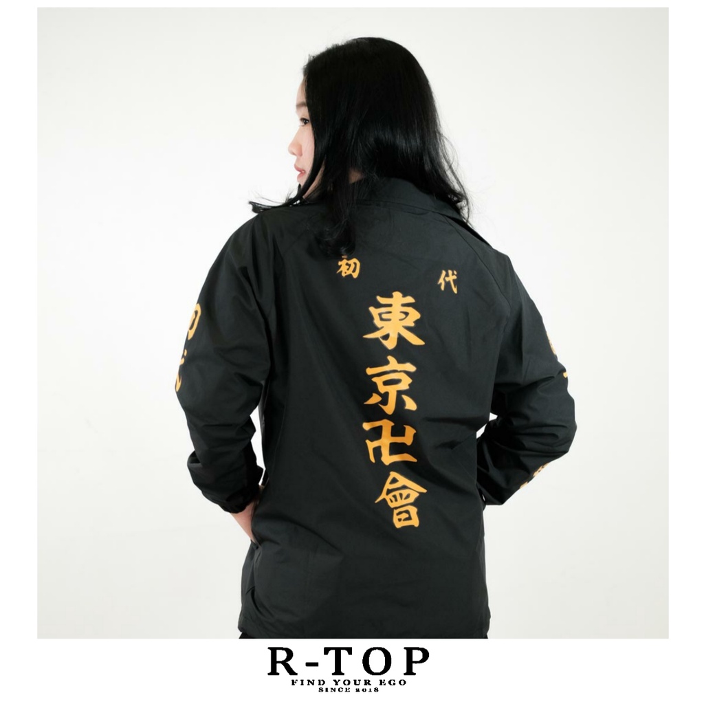 (R-TOP) Jaket Coach Anime Tokyo Revengers Jacket Tokyo Manji Premium Available Size M L XL XXL