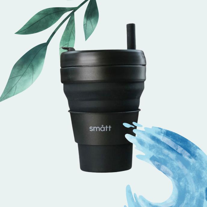 Smatt Foldable Cup - Gelas Kopi Portable Gelas Lipat Silikon