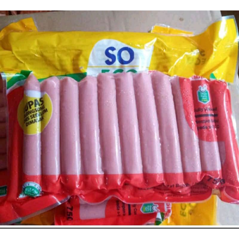 

sosis SO ECO 750gr sosis merah isi 30