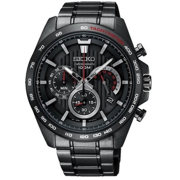 SEIKO SSB311P1 SSB311 Chronograph Quartz Tachymeter