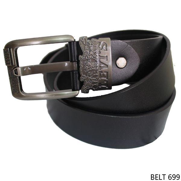 Ikat Pinggang Jarum Semi Kulit Hitam - BELT 699