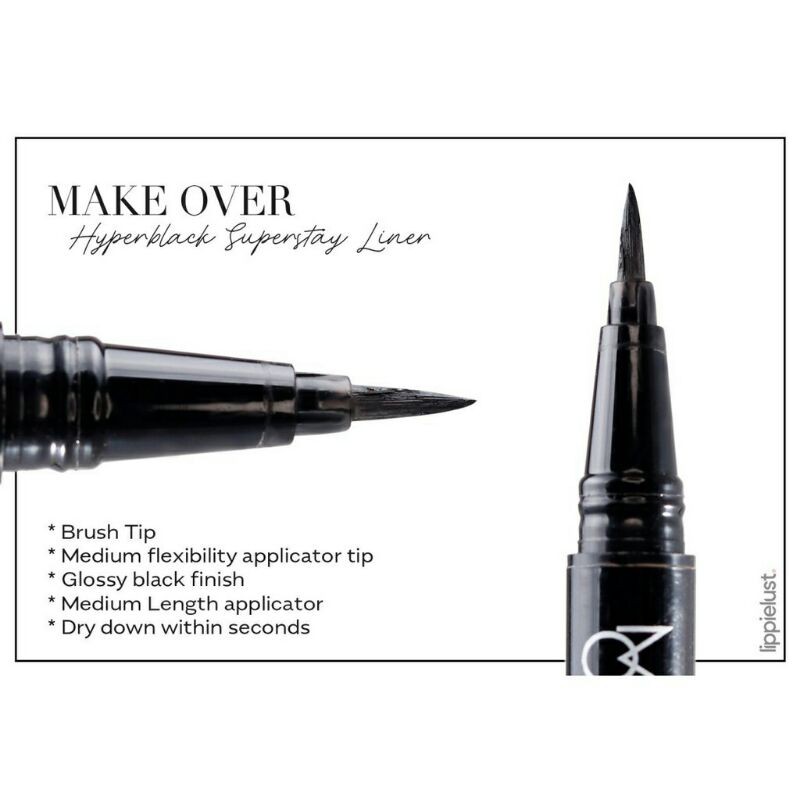 MAKE OVER Hyperblack Superstay Liner 1gr (Eyeliner Spidol)