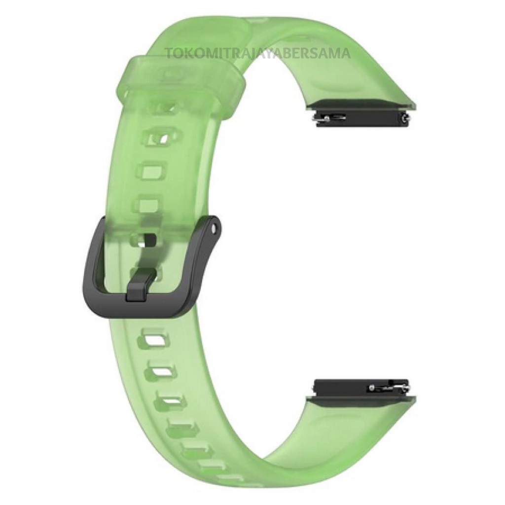 STRAP SILIKON TRANSPARAN BAND7 GELANG TALI RUBBER SILICONE HUAWEI HONOR BAND 7 PENGGANTI TALI JAM TRANSPARAN 360 HIGH QUALITY