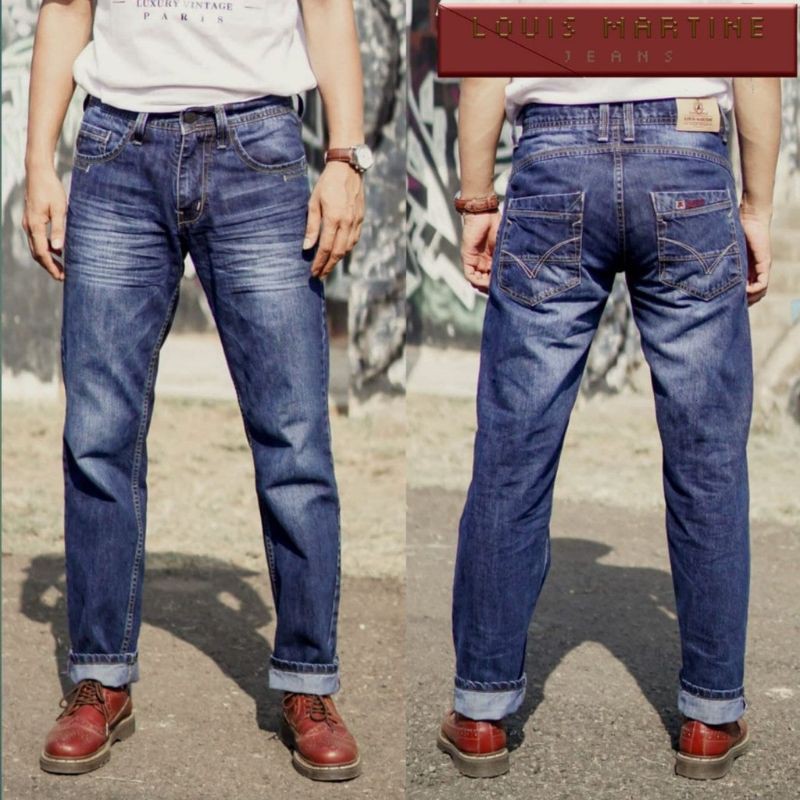 Celana Jeans Original LOUIS MARTINE // Fashion Pria // Original Denim Branded