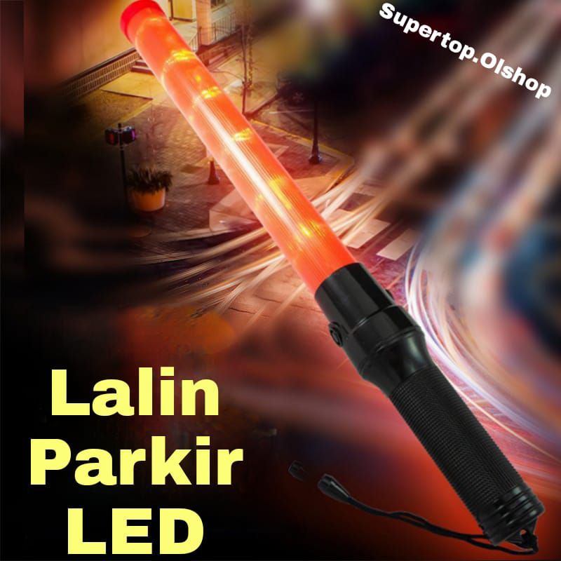 Tongkat Lalin Stik Parkir Lampu Senter Lalu Lintas  Polis Swat⭐ Supertop ⭐