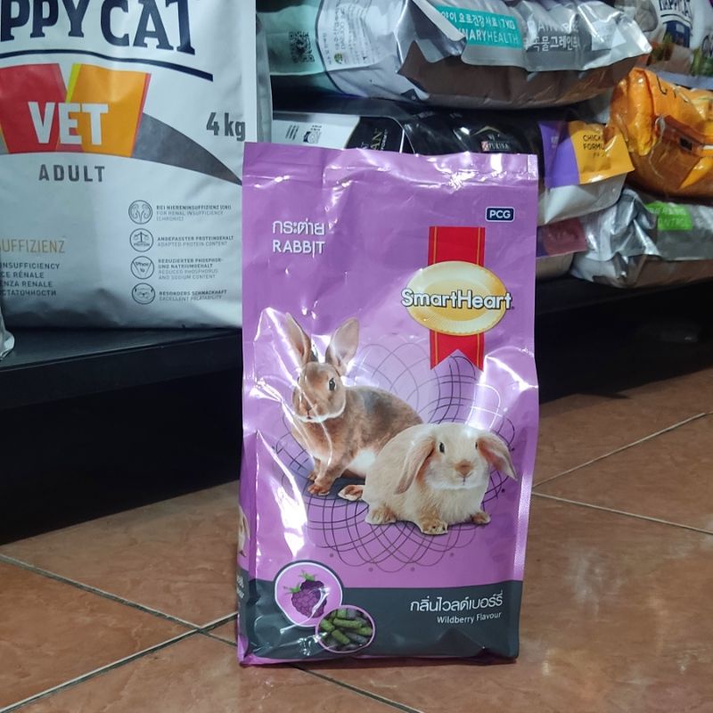 Smart Heart Rabbit Wildberry Flavour 1kg - Pelet Pakan Kelinci