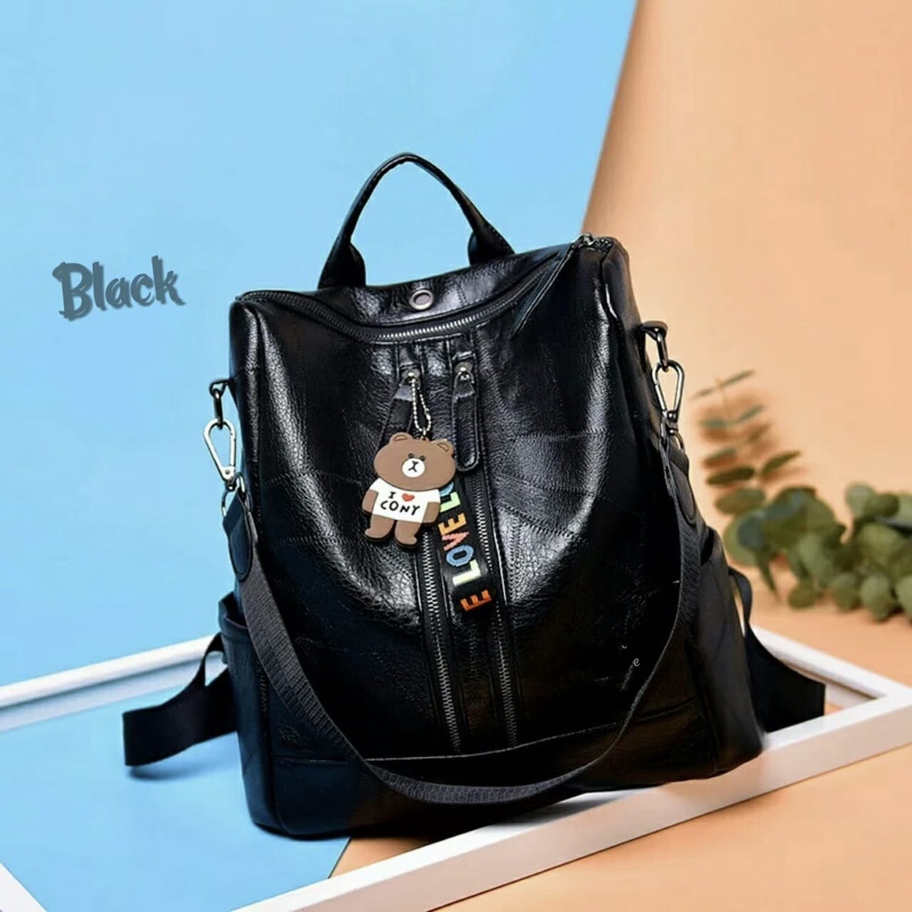 ST99_ Tas Ransel Backpack Terbaru - Tas Ransel Wanita Multifungsi - Tas Ransel Wanita Korean Style - Ransel Queentany