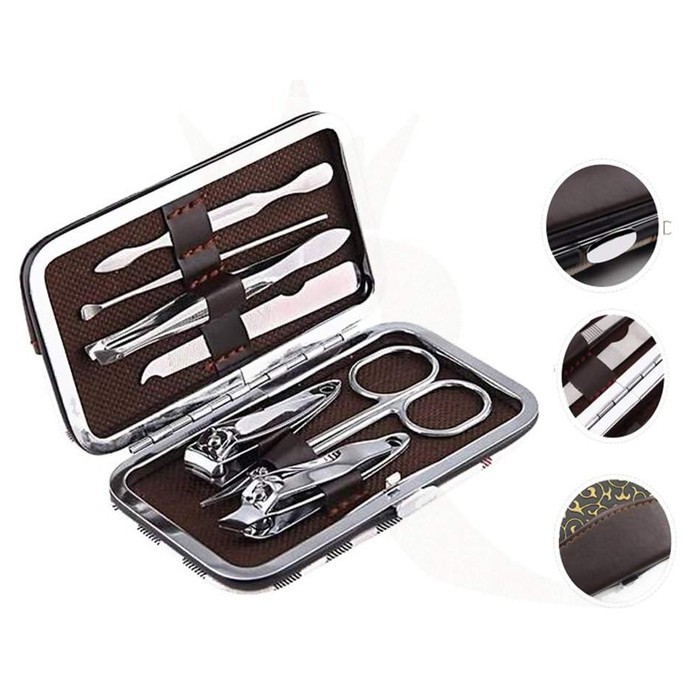 Manicure Pedicure Set 7 in 1 - Nail Care Alat Perawatan Dan Gunting Kuku Dompet