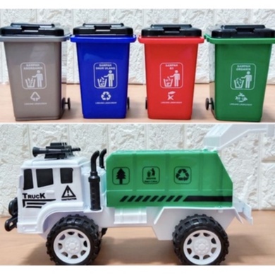 MAINAN TRUCK BOX SAMPAH / MAINAN ANAK TRUCK BAK SAMPAH / MOBIL DORONG