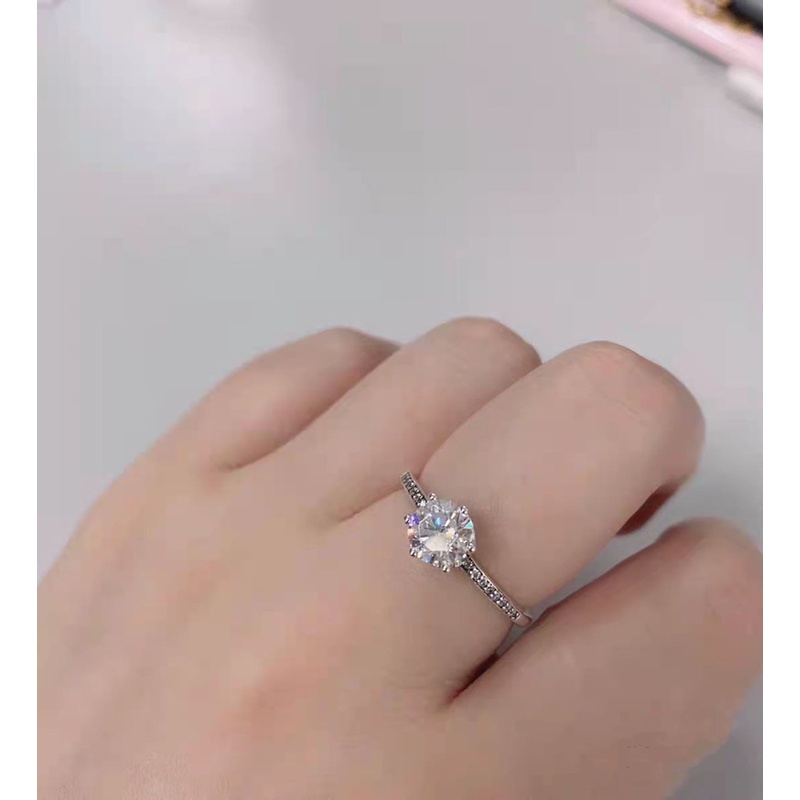 Pandora Cincin Sterling Silver 925 Desain Mahkota Hias Kristal Kubik Zirconia Untuk Wanita