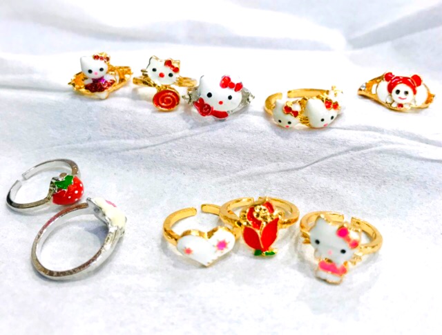 [tiara] cincin. Anak / replika emas / cincin anak lapis emas / cincin anak karakter / cincin