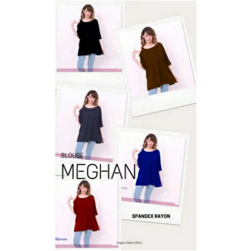 Blouse Bigsize Jumbo Meghan Bahu Bolong LD120