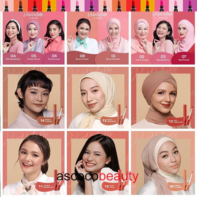 Wardah [NEW] Colorfit Velvet Matte Lip Mousse Cream Transferproof ✰ ascocobeauty ✰