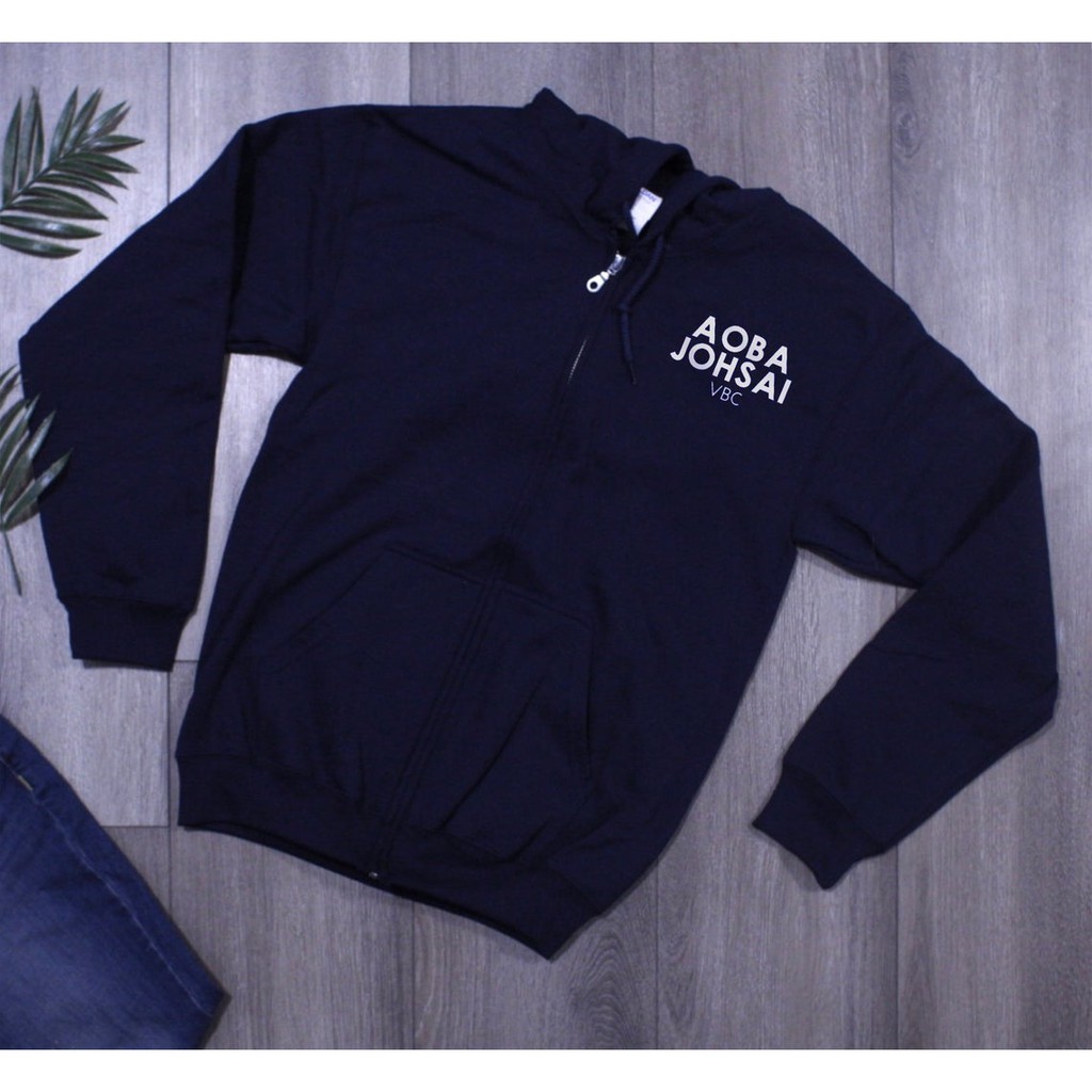 Jaket AOBA JOHSAI Casual Haikyuu Navy