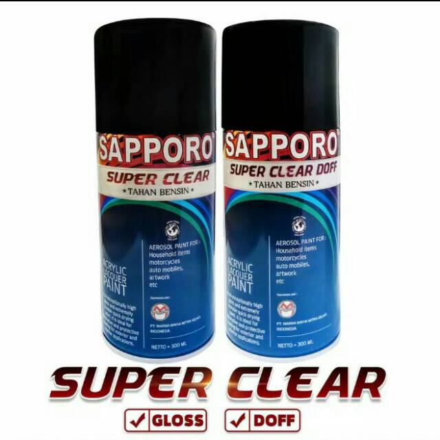 Sapporo clear gloss dan doff