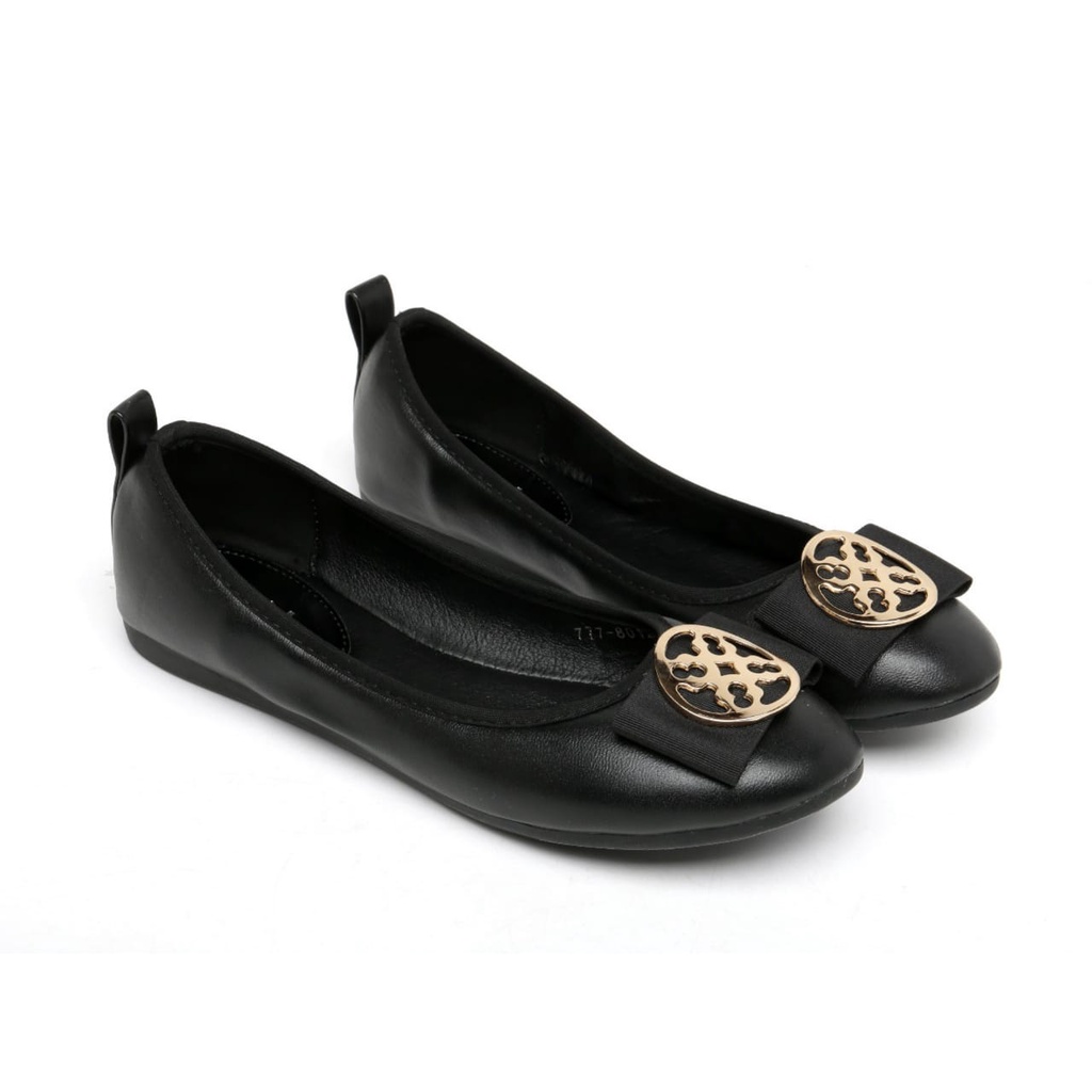 PVN Yara Gold Sepatu Flats Wanita Balet Teplek Shoes 012